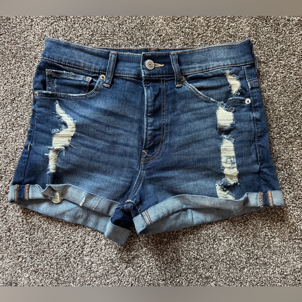 Express Blue Jean Shorts